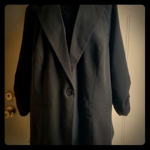 Black Torrid Blazer with 3/4 Sleeves